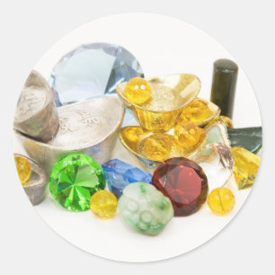 Schatz Runder Aufkleber