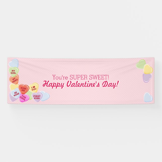 Schatz-Valentinsgruß-Süßigkeit Banner (Horizontal)
