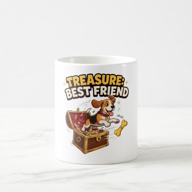 Schatzbester-Freund-Beagle Kaffeetasse (Mittel)