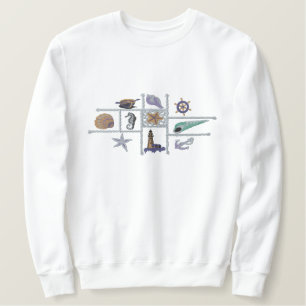 Schätze an der Küste Besticktes Sweatshirt