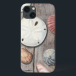 Schätze an der Küste Case-Mate iPhone Hülle<br><div class="desc">Megan Meagher ist bekannt für ihre einfachen Kunstwerke. Dieses Bild zeigt die Einfachheit der Schätze der Küste,  einschließlich Sand Dollars und Muscheln in einem pastellfarbenen Ton. Meagher umschließt einen hölzernen Hintergrund in ihrem Bild,  um diese Schätze zu kontrastieren. Holen Sie sich diesen Kunstdruck heute auf Holzfarbe auf Ihrem Zazzle-Produkt.</div>