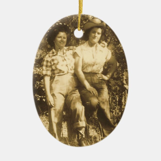 SCHATZE DER RODEO-VERZIERUNG KERAMIK ORNAMENT (Vorne)