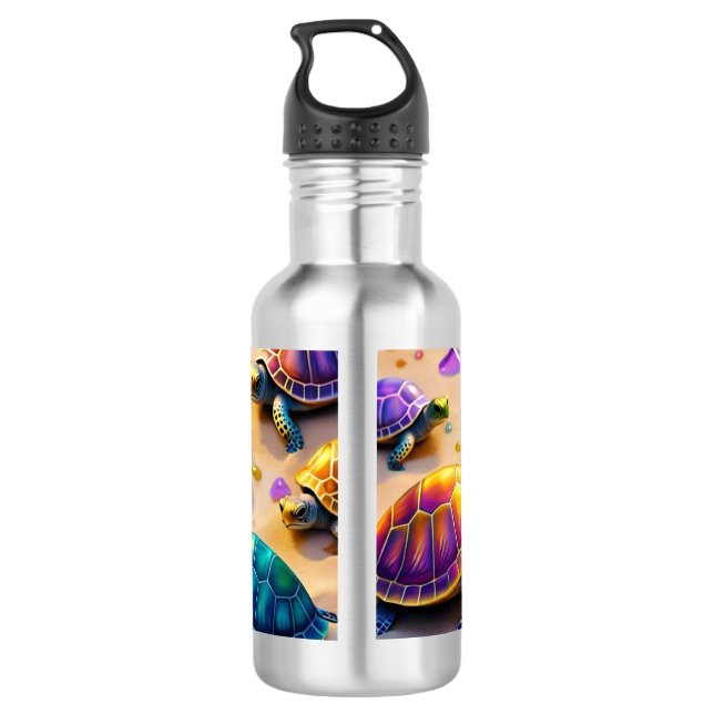"Schätze der Tiefe" Edelstahlflasche (Rückseite)