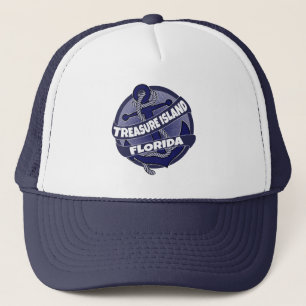 Schatzinsel Florida Anker LKW-Hut wirbeln Truckerkappe