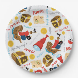 Schatzinsel Party Pirate Paper Plate Pappteller