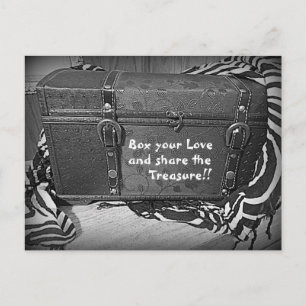 Schatzkarte der Liebe Postkarte