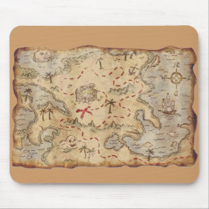 Schatzkarte Mousepad