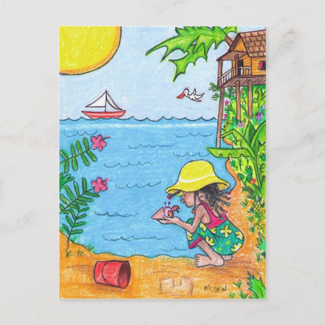 Schatzkarte Postkarte (Vorderseite)