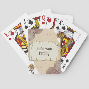 Schatzsuche Collage, Familienname Spielkarten