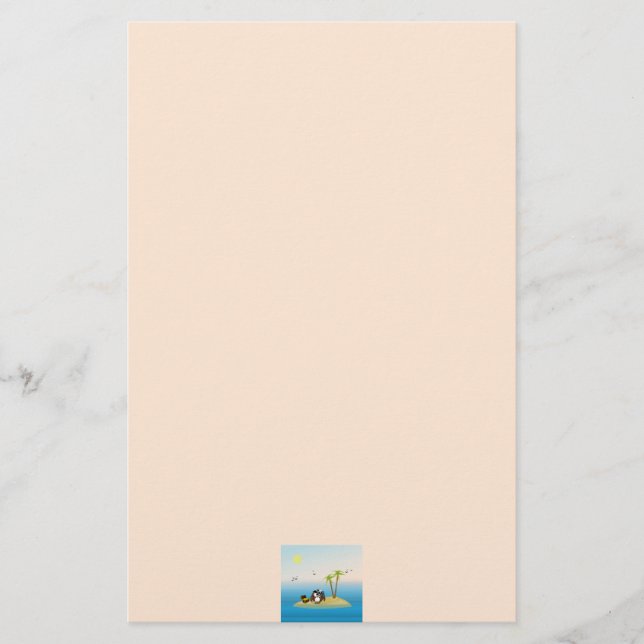 Schatzsuche Eule Briefpapier (Vorderseite)