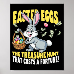 Schatzsuche Ostern Eier Lustiges T Shirt Poster