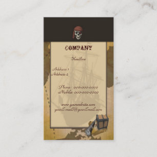 Schatzsuche -Totenkopf- Visitenkarte