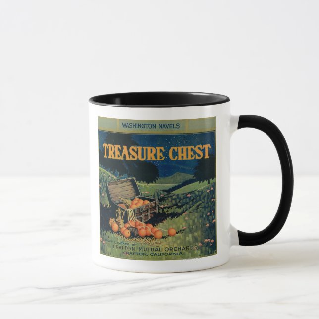 Schatztruhe (Feldversion) Orange Label Tasse (Rechts)