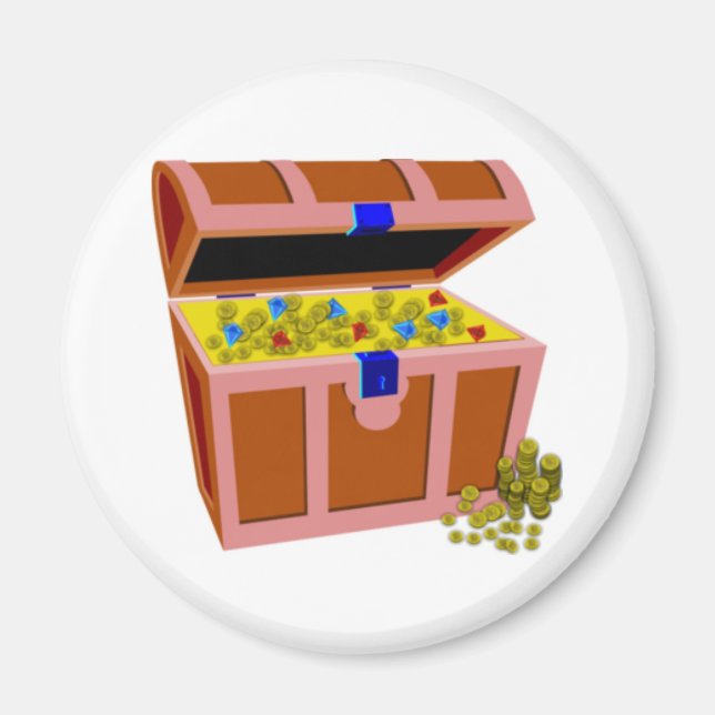 Schatztruhe Magnet (Vorne)