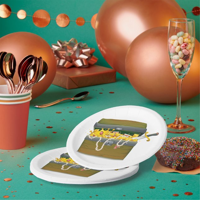 Schatztruhe Pappteller (Von Creator hochgeladen)