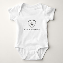 Schau, aber Kiss nicht! Niedlicher Baby Bodysuit Baby Strampler