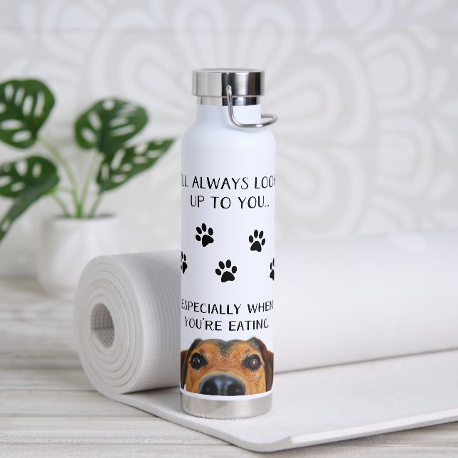 Schau auf deinen lustigen Hund Trinkflasche (Yoga)