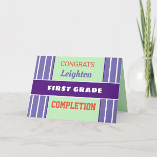 Schau! Custom First grade Abschlusskarte! Karte