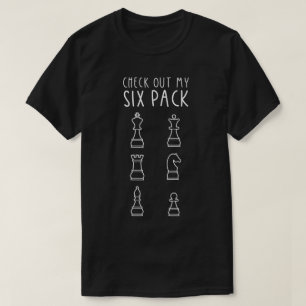 Schau Dir Mein Sixpack-Schachdesign An T-Shirt