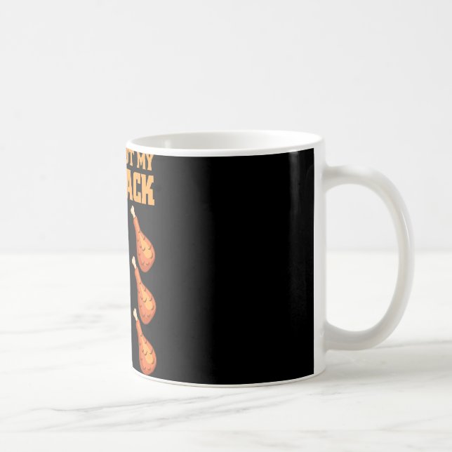 Schau Dir Meinen Sixpack Lustiger Hühnerschenkel F Kaffeetasse (Rechts)