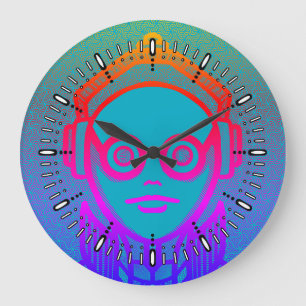 Schau in Schattierungen Wanduhr