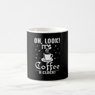 Schau mal, es ist Kaffee oder Uhr Kaffeetasse