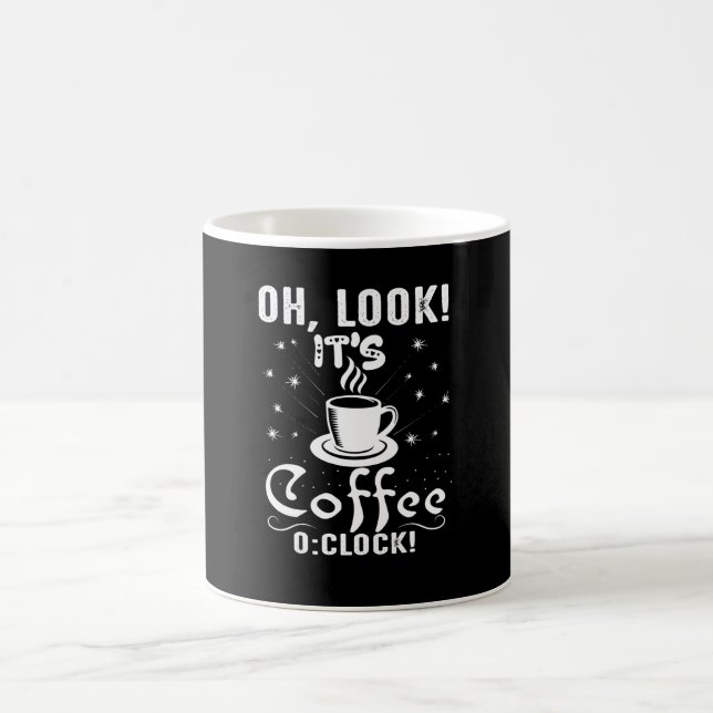 Schau mal, es ist Kaffee oder Uhr Kaffeetasse (Mittel)