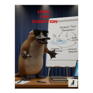 Schau mal, ich störe mich poster