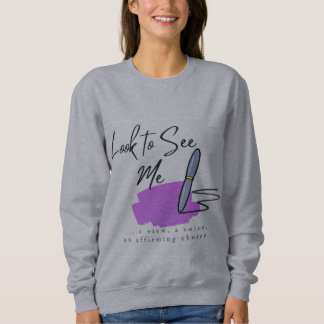 Schau mal, um mir Sweatshirt zu sehen
