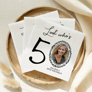 Schau mal, wer 50 ist Foto 50. Geburtstag Serviette