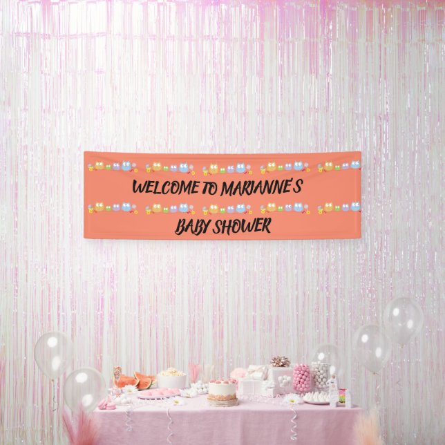 Schau mal, wer ein Baby hat! Banner (Party)