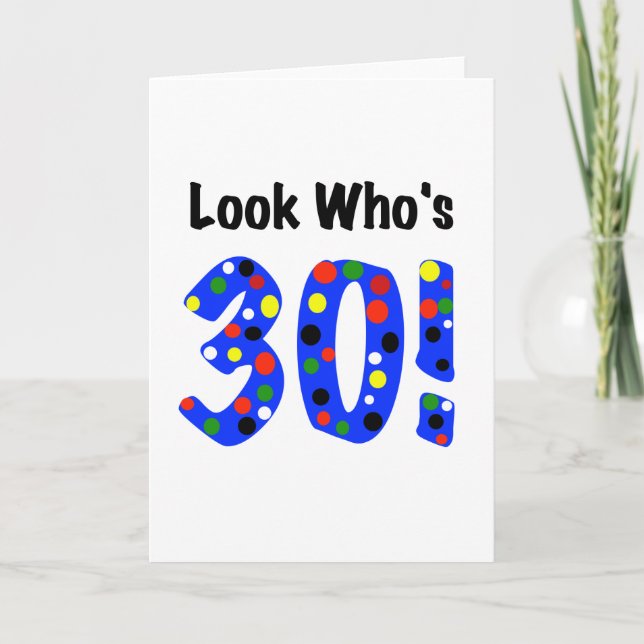 Schau mal, wer ist 30 karte (Vorderseite)