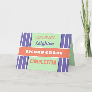 Schau! Maßgeschneiderte Abschlusskarte der zweiten Karte