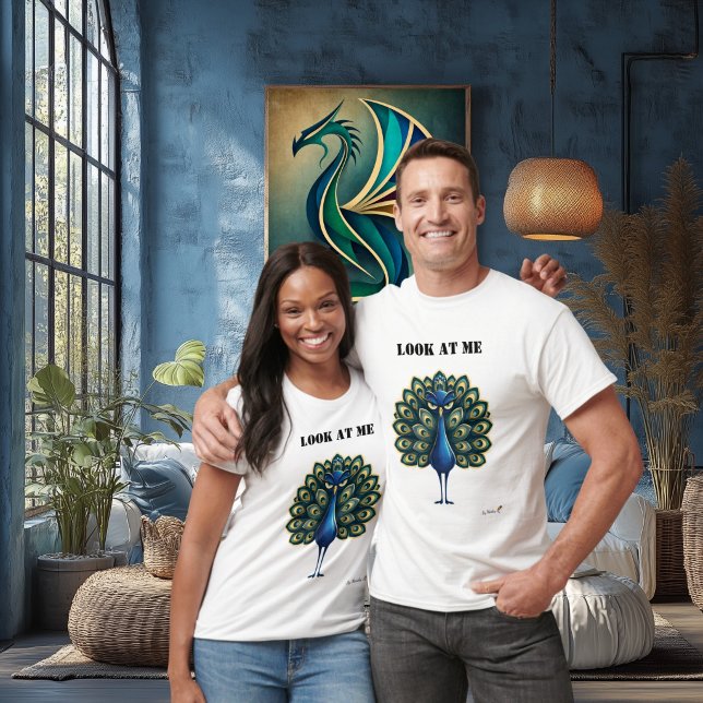 Schau Mich Lustig Pfau T-Shirt (Von Creator hochgeladen)