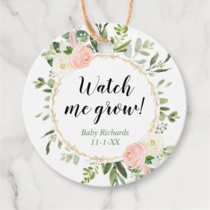 Schau mir zu, wie ich grünes Gold pink eucalyptus Geschenkanhänger