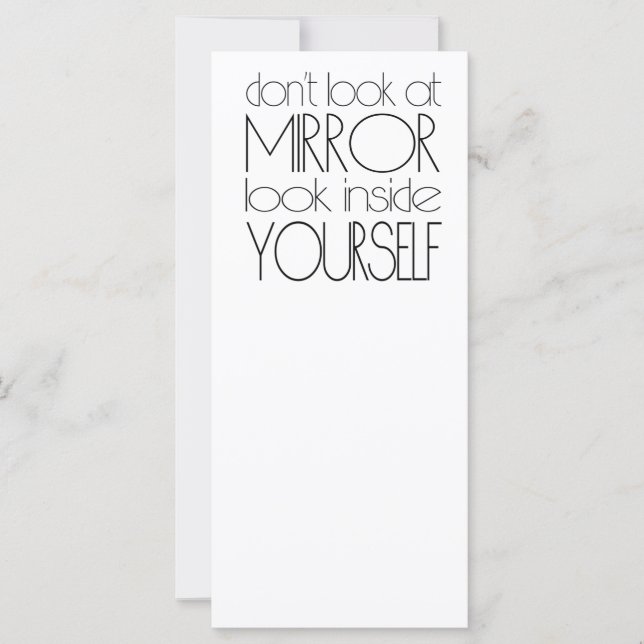 Schau selbst in dich (Vorderseite)