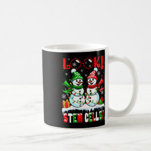 Schau! Stammzellen Weihnachten Schnee Paar Schneem Kaffeetasse