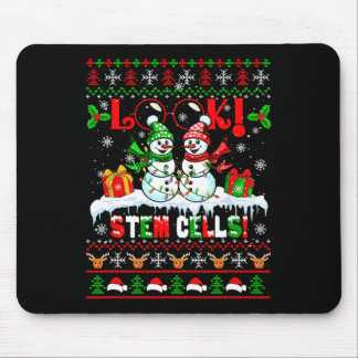 Schau! Stammzellen Weihnachten Schnee Paar Schneem Mousepad