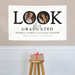 Schau, wer graduiert hat Foto Gemeinsame Abschluss Banner