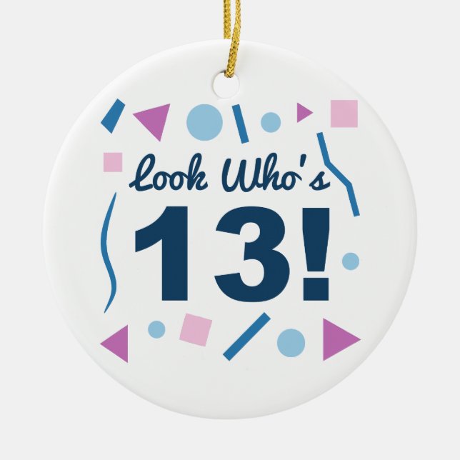 Schau, wer ist 13 keramikornament (Vorne)