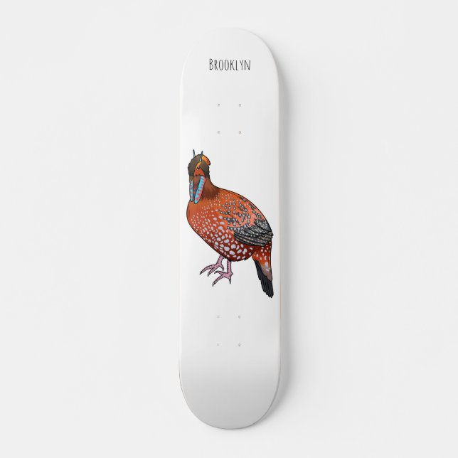 Schaubild des tragopanischen Cartoon von Cabot Skateboard (Vorne)