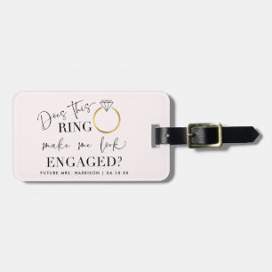 Schaue Engagierte Zukünftige Mrs Pretty Blush Rosa Gepäckanhänger