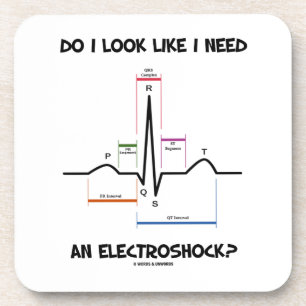 Schaue ich, wie ich einen Electroshock benötige? Getränkeuntersetzer