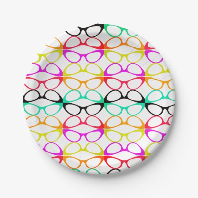 Schauen der guten großartigen Katzenaugen-Retro Pappteller (Vorderseite)