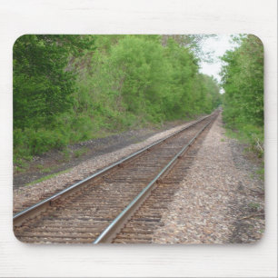 Schauen hinunter die Bahnen Mousepad
