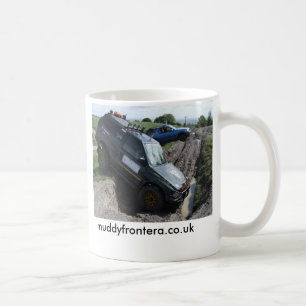 Schauen Sie, bevor Sie springen Kaffeetasse