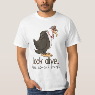 Schauen Sie kommt hier ein Bussard-T - Shirt
