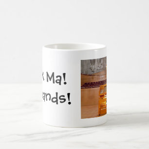 Schauen Sie MA! Keine Hände! Organkonsolen-Tasse Verwandlungstasse