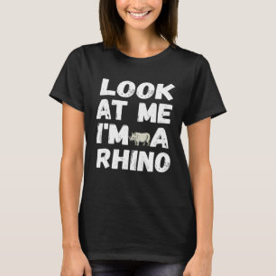 Schauen Sie mich an, ich bin ein Rhino-Halloween-K T-Shirt
