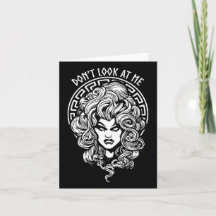 Schauen Sie mich lustig Feminist Halloween Goth Me Karte